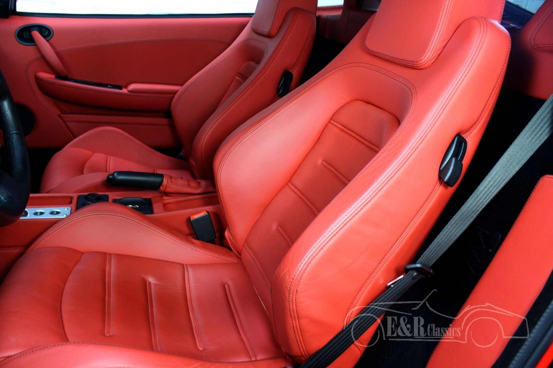 Front PAIR of Red LEATHER LOOK Car Seat Covers MG F archives.midweek.com